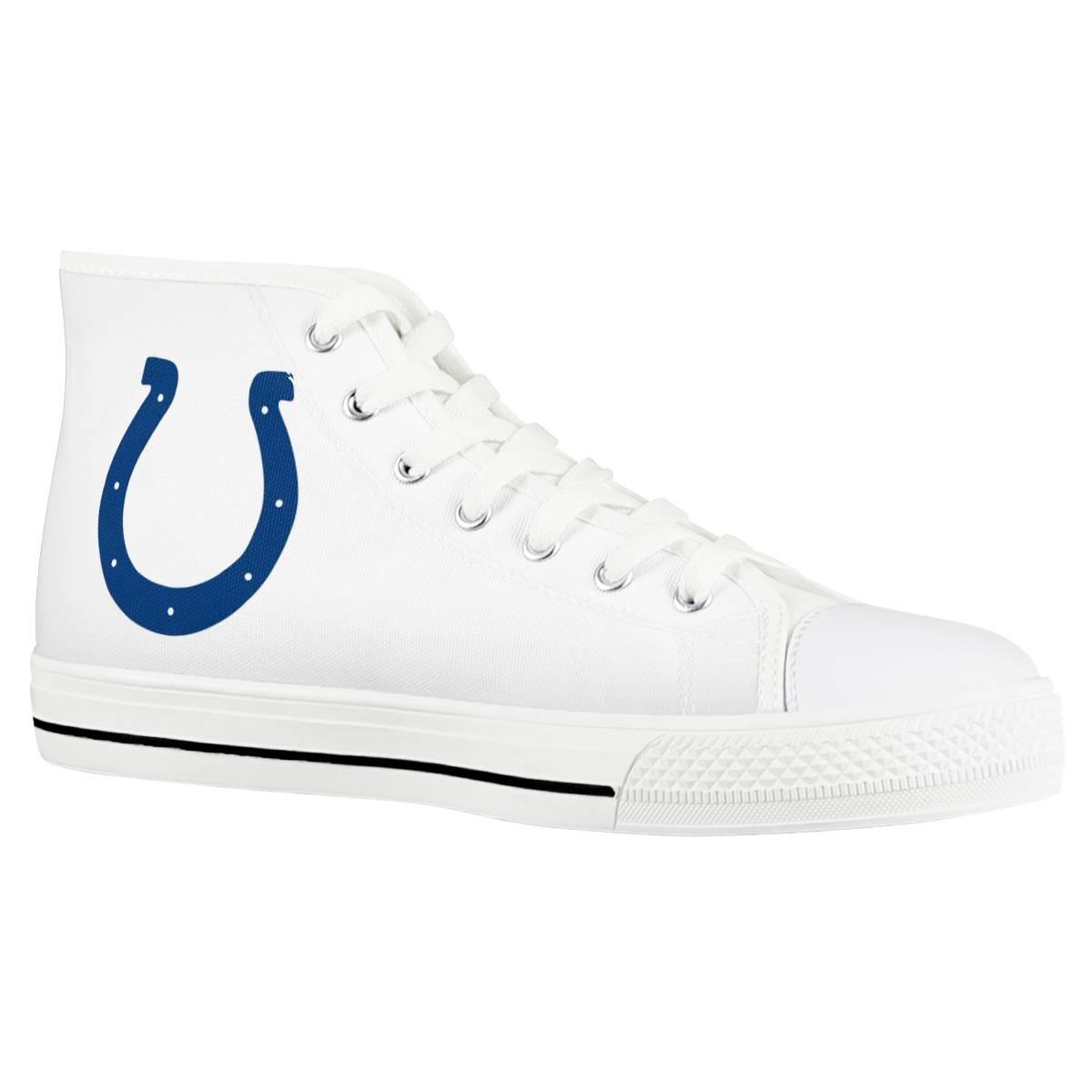 Women's Indianapolis Colts High Top Canvas Sneakers 001